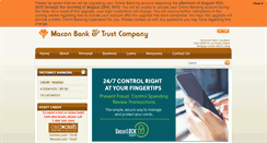 Desktop Screenshot of maconbankandtrust.com